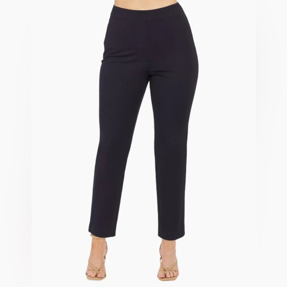 NWT SPANX Polished Ankle Slim Pull On Pants Classic Navy 20365Q SMALL